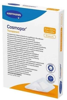 Hartmann Cosmopor transparent Folienverband 5x7,2 cm steril 5 St