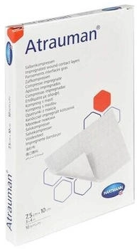 +Prisoma Atrauman 7,5x10 cm steril Kompressen 10 St