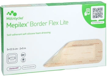 Mölnlycke Mepilex Border Flex Lite Schaumverband 5x12,5 cm 5 St