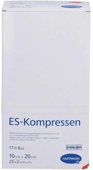 Eurim-Pharm Es-Kompressen steril 10x20 cm 8fach 25X2 St