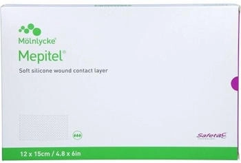 Eurim-Pharm Mepitel Silikon Netzverband 12x15 cm steril 5 St