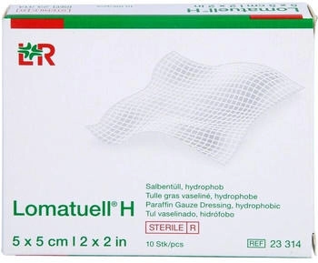 Eurim-Pharm Lomatuell H Salbentüll 5x5 cm steril 10 St