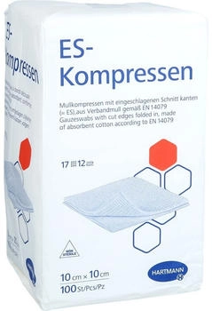 Eurim-Pharm Es-Kompressen unsteril 10x10 cm 12fach 100 St