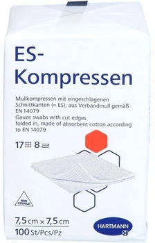 Avitamed Es-Kompressen unsteril 7,5x7,5 cm 8fach 100 St