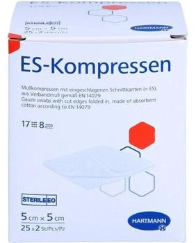 Avitamed Es-Kompressen steril 5x5 cm 8fach 25X2 St