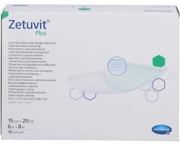 ACA Müller Zetuvit Plus extrastarke Saugkompr.steril 15x20 cm 10 St