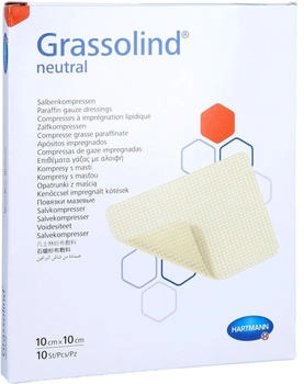 ACA Müller Grassolind Salbenkompressen 10x10 cm steril 10 St