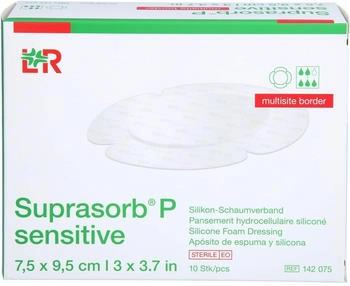 ACA Müller Suprasorb P sen.PU-Schaumv.multis.bor.7,5x9,5cm 10 St