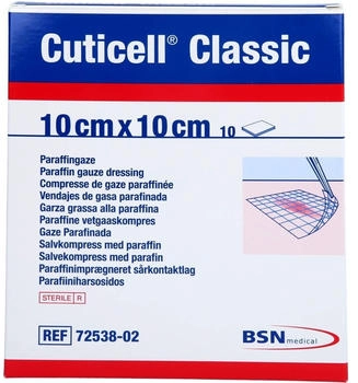 ACA Müller Cuticell Classic Wundgaze 10x10 cm 10 St