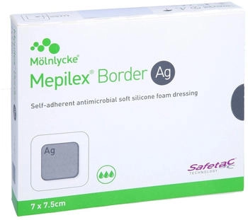 ACA Müller Mepilex Border Ag Schaumverb.7x7,5 cm steril 5 St