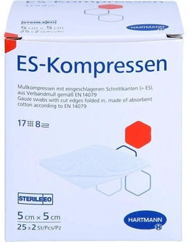 ACA Müller Es-Kompressen steril 5x5 cm 8fach 25X2 St