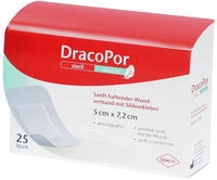Dracopor Sensitiv 5x7,2 cm steril m.Sili 25 St