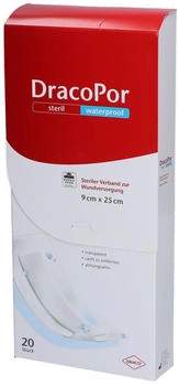 Dr. Ausb&uuml;ttel Dracopor waterproof Wundverband 9x25 cm steril 20 St