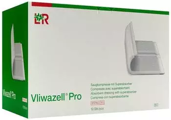 ACA Müller Vliwazell Pro superabsorb.Kompr.steril 10x10 cm 10 St