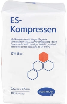 ACA Müller Es-Kompressen unsteril 7,5x7,5 cm 8fach 100 St