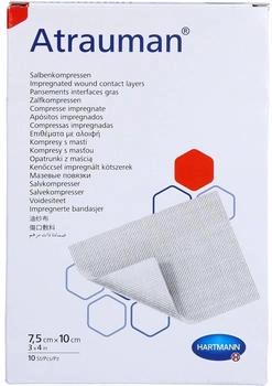 ACA Müller Atrauman 7,5x10 cm steril Kompressen 10 St
