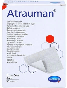 ACA Müller Atrauman 5x5 cm steril Kompressen 50 St