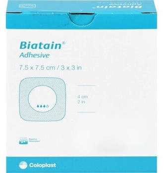 ACA Müller Biatain Schaumverband 7,5x7,5 cm selbst haftend 10 St
