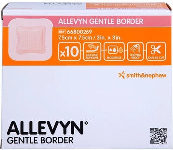 Emra-Med Allevyn Gentle Border 7,5x7,5 cm Schaumverband (10 Stk.)
