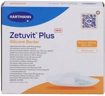 B2B Medical Zetuvit Plus Silicone Border steril 12,5x12,5 cm 10 St