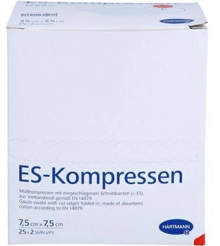ToRa Es-Kompressen steril 7,5x7,5 cm 8fach 25X2 St