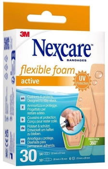 3M Nexcare flexible foam active Strips 3 Größen 30 St