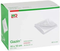 Gazin Mullkomp.10x10 cm steril 8fach 50X2 St