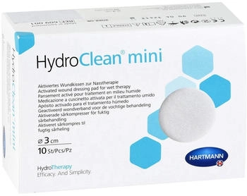 Junek Hydroclean mini Kompressen 3 cm rund steril 10 St