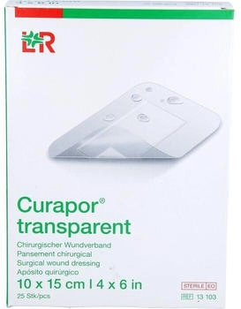 ToRa Curapor Wundverband steril transparent 10x15 cm 25 St