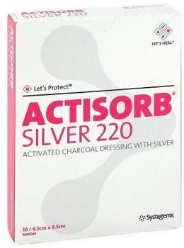 B2B Medical Actisorb 220 Silver 6,5x9,5 cm steril Kompressen 10 stk