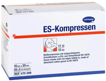 +Prisoma Es-Kompressen steril 10x20 cm Großpackung 20X5 St