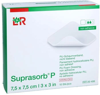 Avitamed Suprasorb P PU-Schaumv.nicht klebend 7,5x7,5 cm 10 St