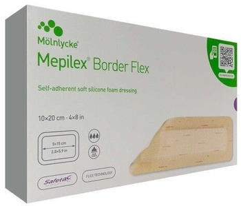 +Prisoma Mepilex Border Flex Schaumverb.haft.10x20 cm ster. 10 St