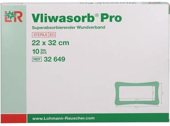 +Prisoma Vliwasorb Pro superabsorb.Komp.steril 22x32 cm 10 St