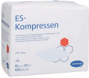 Avitamed Es-Kompressen unsteril 10x20 cm 12fach 100 St