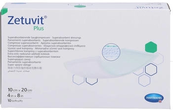 1001 Artikel Medical Zetuvit Plus extrastarke Saugkompr.steril 10x20 cm 10 St