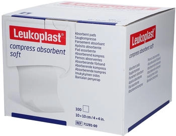 BSN Medical Leukoplast compress absorbent soft unste.10x10cm 100 St