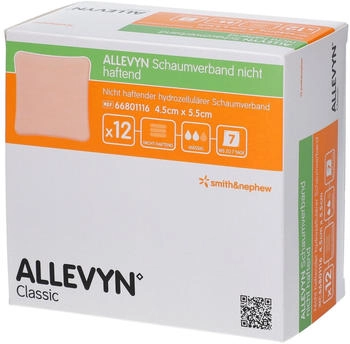 Smith & Nephew Allevyn Schaumverband 4,5x5,5 cm nicht haftend 12 St
