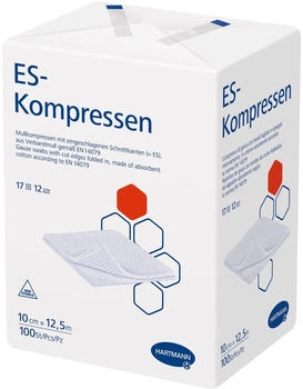 +Prisoma Es-Kompressen unsteril 10x12,5 cm 12fach 100 St