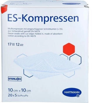 ToRa Es-Kompressen steril 10x10 cm Großpackung 20X5 St