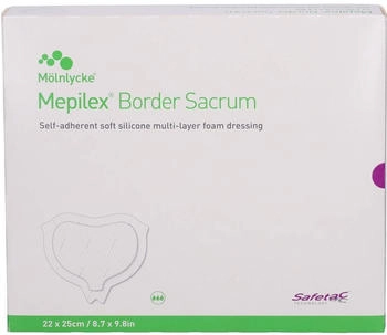 B2B Medical Mepilex Border Sacrum Schaumverb.22x25 cm steril 10 St