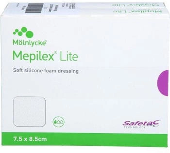 Eurim-Pharm Mepilex Lite Schaumverband 7,5x8,5 cm steril 10 St