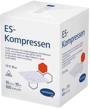 ToRa Es-Kompressen unsteril 10x10 cm 8fach 100 St