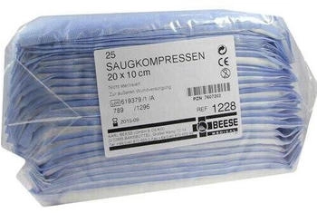 Meditrade Saugkompressen unsteril 10x20 cm 1228 25 St