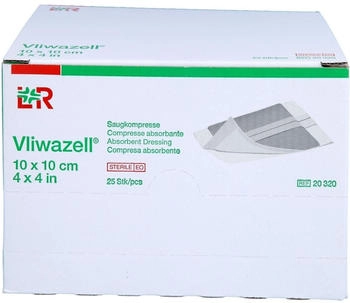 ToRa Vliwazell Saugkompressen 10x10 cm steril stk