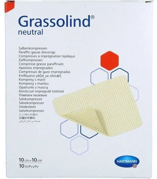 ToRa Grassolind Salbenkompressen 10x10 cm steril 10 St