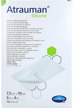 B2B Medical Atrauman Silicone steril 7,5x10 cm Kompressen 10 St