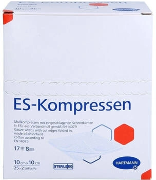 Eurim-Pharm Es-Kompressen steril 10x10 cm 8fach 25X2 St
