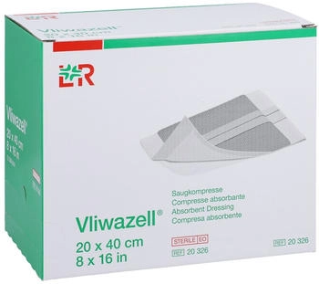 Eurim-Pharm Vliwazell Saugkompressen steril 20x40 cm 12 St