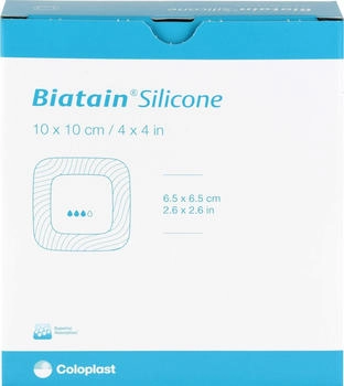 Avitamed Biatain Silicone Schaumverband 10x10 cm (10 Stk.)